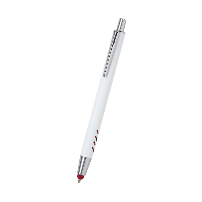 Bolígrafo de aluminio blanco Forli. - Vista 6