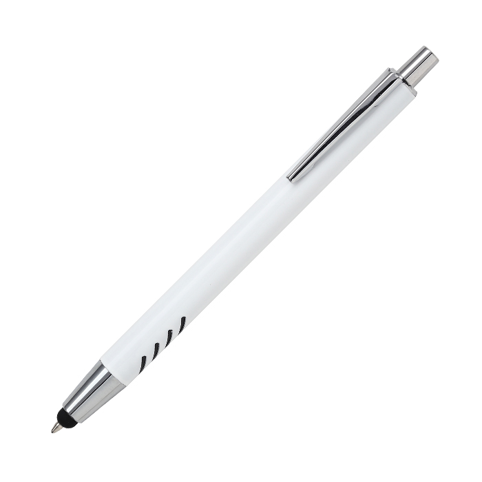 Bolígrafo de aluminio blanco Forli. - Vista 6