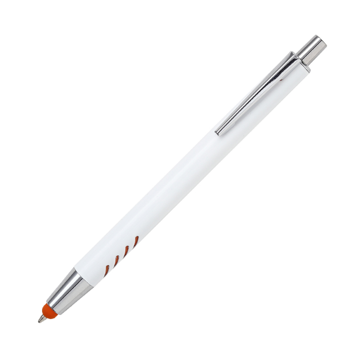 Bolígrafo de aluminio blanco Forli. - Vista 7