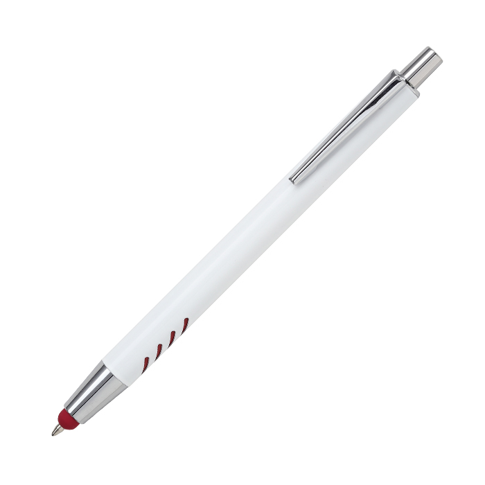 Bolígrafo de aluminio blanco Forli. - Vista 8