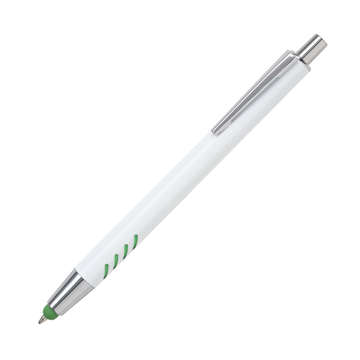 Bolígrafo de aluminio blanco Forli. - Vista 9