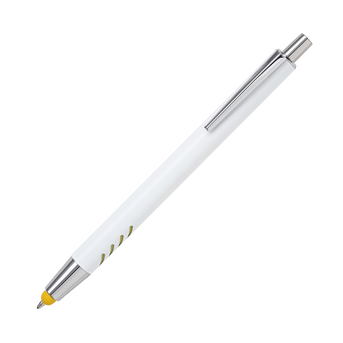 Bolígrafo de aluminio blanco Forli. - Vista 10