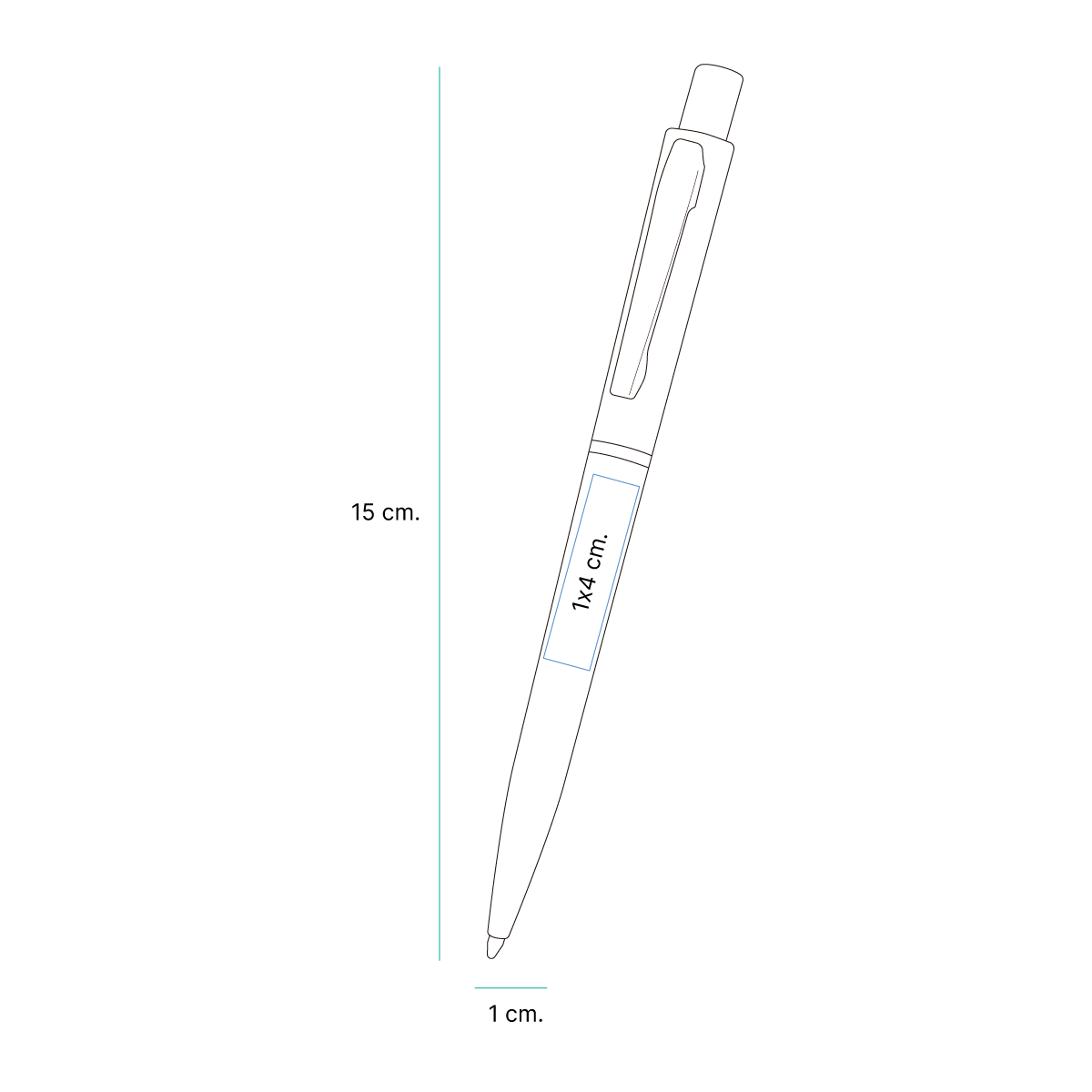 Bolígrafo de aluminio Córdoba. - Vista 12