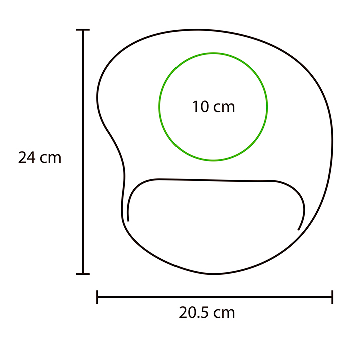 Mouse pad con soporte de silicón. - Vista 10