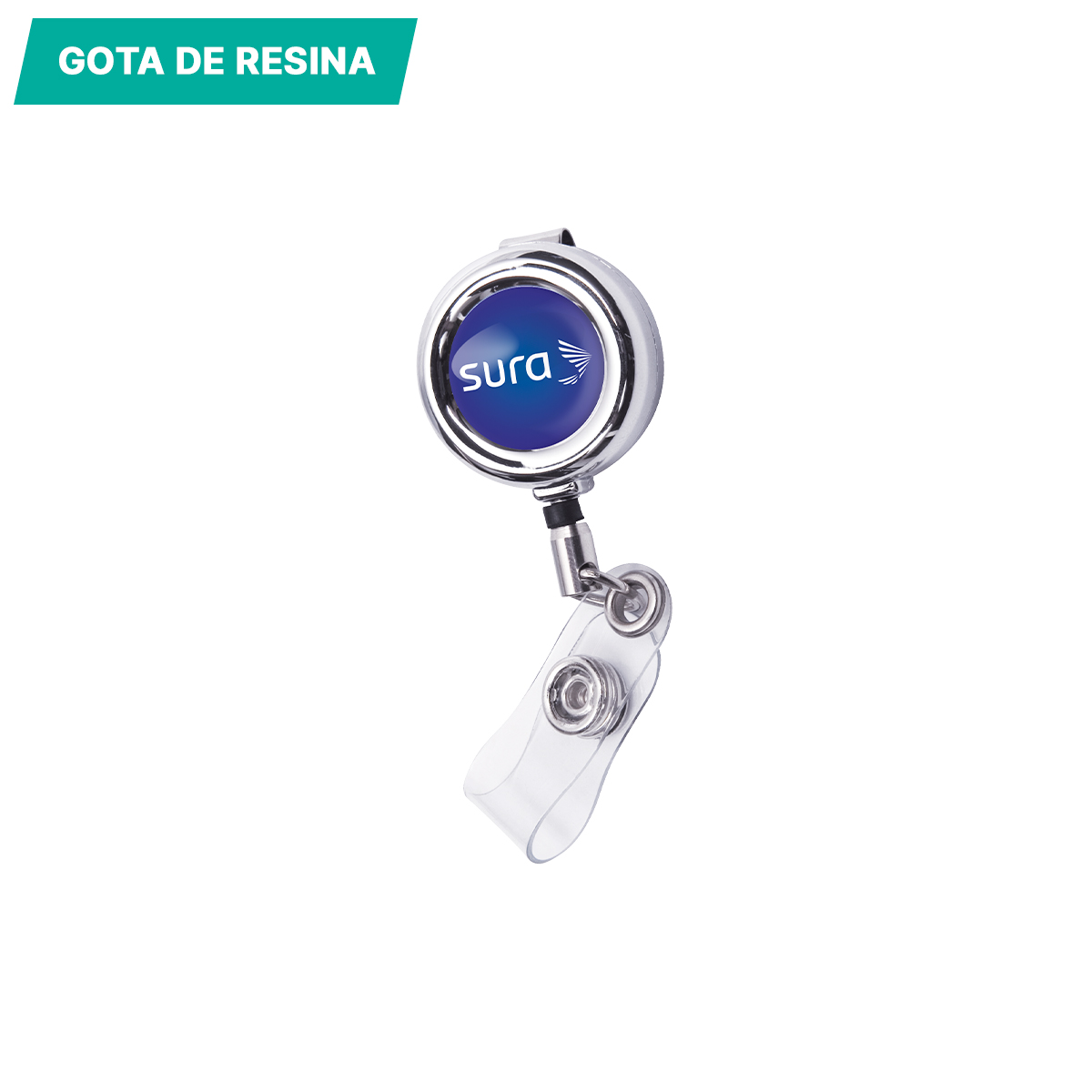 Porta gafete metálico. - Vista 7