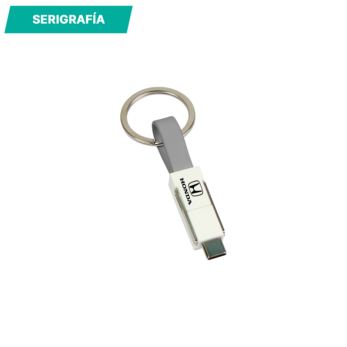 Llavero con cable para carga Manali. - Vista 3