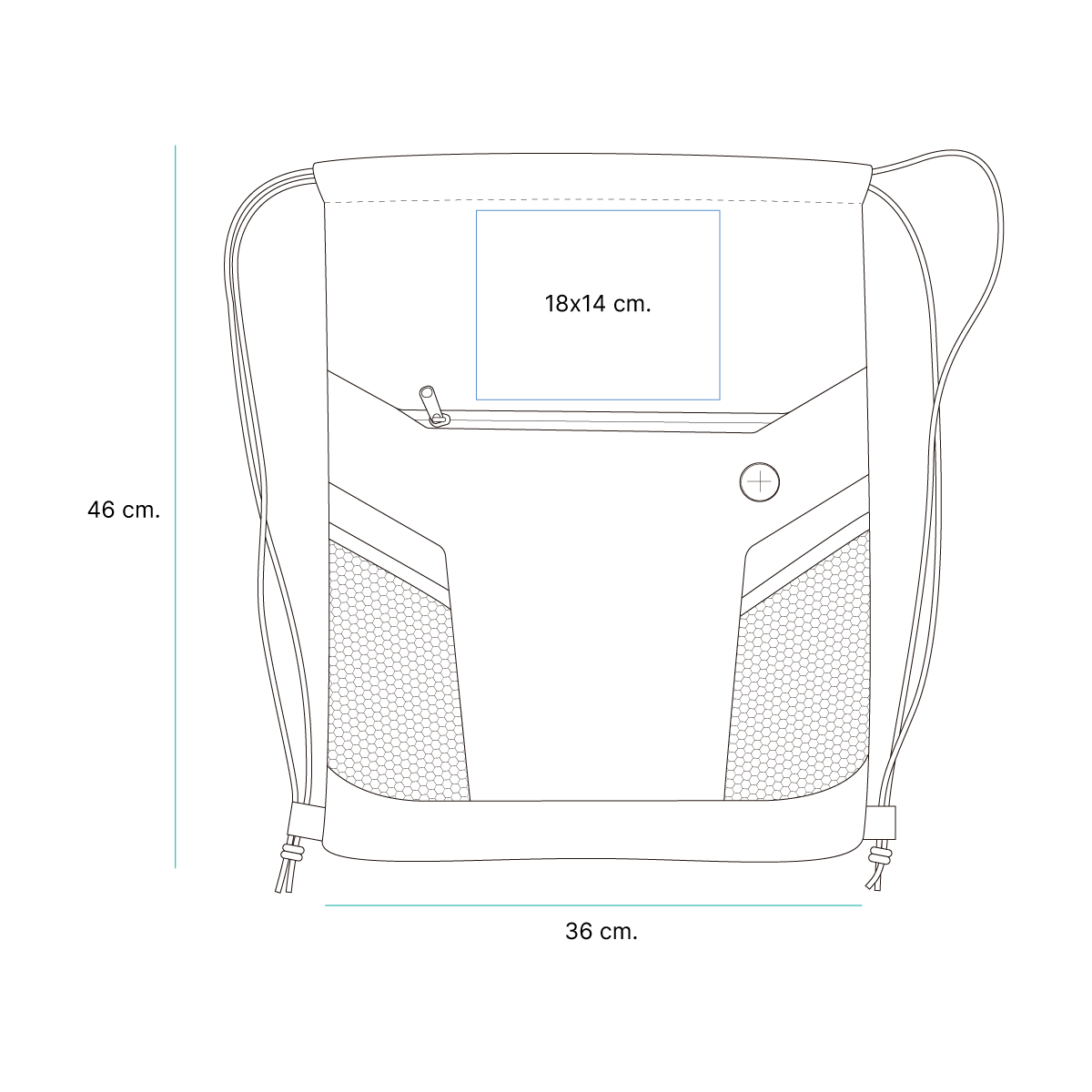 Morral tipo saco Masak. - Vista 10