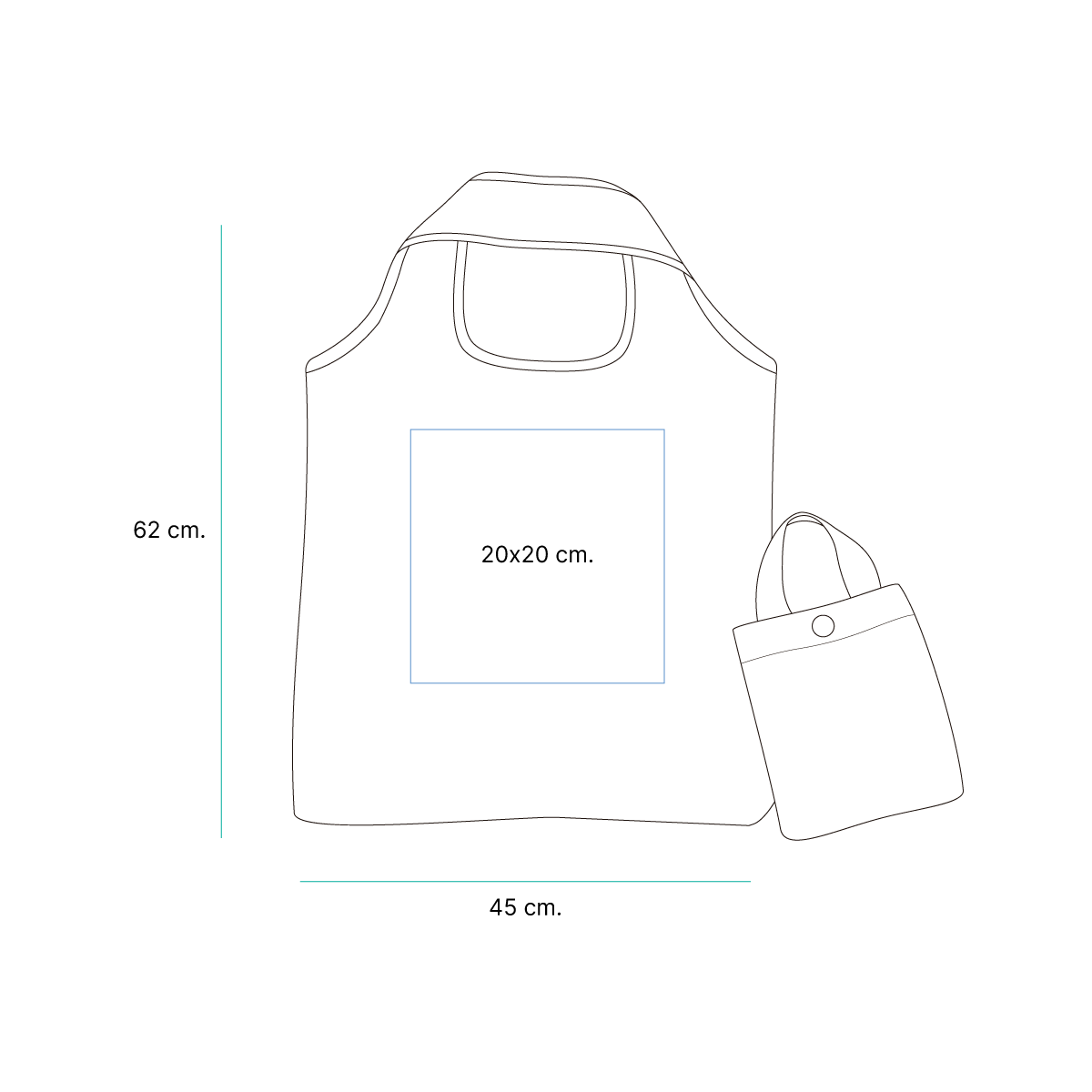 Bolsa plegable Schull. - Vista 3
