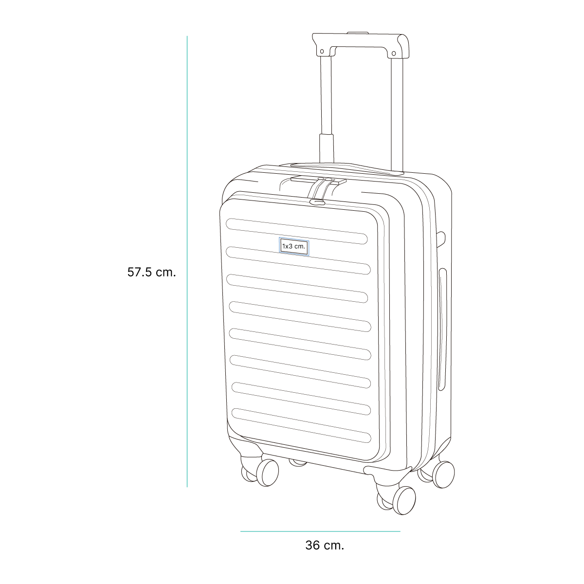 Maleta trolley rígida Latoon. - Vista 11
