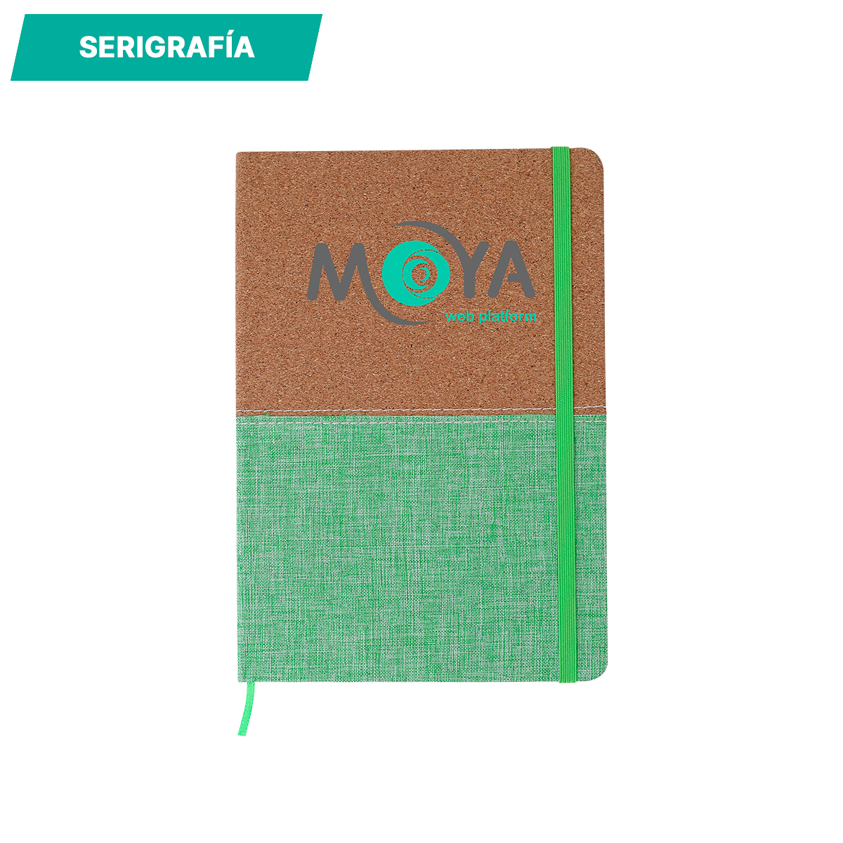 Libreta corcho bi tono. - Vista 10