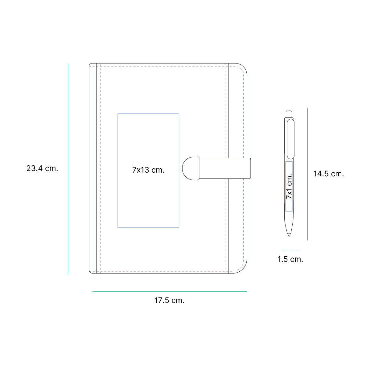 Set de Agenda Premium Bati.  - Vista 7